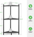 3 Wisuce Corner Shelf Stand - Tier Bamboo Small Corner Bookshelf for Office Kitchen Bedroom Plant Stand Living Room