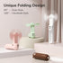 JISULIFE Handheld Mini Fan, 3 IN 1 USB Rechargeable Pocket Fan with Power Bank and Flashlight for Travel