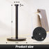 VEHHE Black Stainless Steel Paper Towel Holder Countertop with Weighted Base and Suction Cups for Kitchen Bathroom