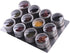 Sanvcomy 12 Magnetic Spice Jar Containers Spice Tins - Wall Mounted Stainless Steel