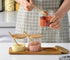 Set 3 Set Lawei of Condiment Jar with Lids and Spoons - Glass Sugar Bowls Sugar Salt Container for Sugar Serving Spice