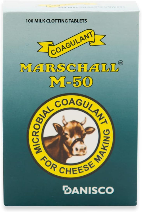 Marschall Rennet Tablet Vegetable Rennet Tablets, 100 Tablets Box M-50