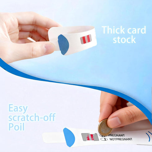 54 Pack 48 6 Pregnancy Test Scratch-Off Baby Shower Game Funny Reveal Cards, Not Pregnant & Pregnant Results, Gender