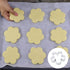 6 PACK Stainless Steel Flower Shaped Cookie Cutters, Small Biscuit Cutters for Holiday Baking, Mousse Mold