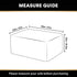 PrinceDeco Real Velvet Plush Ottoman Cover Soft Rectangle Folding Storage Covers Furniture Protector Removable