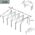 Adjustable Pot Lid Organizers, Dish Rack to Store Houseware, Plate Rack While Cooking, Kitchen Cabinet Pantry Pan and Pot Lid Organizer Rack Holder,4 sectional, 1Pcs by GREATLINK