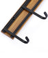 Kitchen Utensil Rack - Wall Mounted Accessory Hanger with 6 Hooks, Pack of 2 for Kitchen, Bathroom & Bedroom