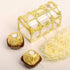Fdit 12pcs Square Treasure Chest Shape Wedding Candy Box - Chocolates Container Jar Decoration for Children's Day