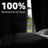 120"70", 100% NIGHTON Portable Blackout Curtains Strong Hook and Loop Tape Strips with Adhesive, Cuttable Blackout
