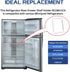 Upgraded W10861519 Deli Drawer Hanger, Refrigerator Meat Drawer Shelf Holder for Whirlpool WRT148/WRT311/WRT318,