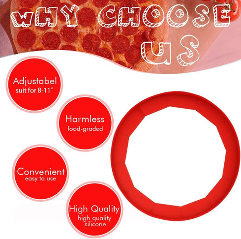 Adjustable Silicone Pie Crust Shields - Baking Protectors Cover Ring for 8-11.4 Inch Pies