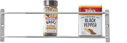 Nifty Solutions Spice Racks, Door/Wall Stainless Steel Spice Rack