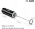 VOMELON 2 Milk Frother Handheld, Battery Operated Coffee Foamer Drink Mixer with Stainless Steel Electric Whisks