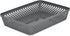 Glad Plastic Storage Basket Set - 3 Pack Large Organizers for Kitchen Pantry, Bathroom, and Drawer Trays, Grey