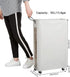 ZERO JET LAG 25 Inches Slim Laundry Storage Hamper - Large Rolling Clothes Bin with Clear Window