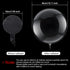 Sumind 30 Pieces Bubble Transparent Bobo Balloons, Crystal Clear Balloons for Birthday Party, Christmas, 18 Inches