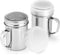 Accmor 2pcs Powdered Sugar Shaker Duster with Handle - Cinnamon Shaker Flour Sifter, 7oz Stainless Steel Fine Mesh