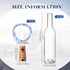 12 Sets 30 Decoration(375 ml,Blue) Rtteri Small Empty Wine Bottles with Cork Lights Centerpiece and LED Battery