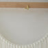 Flber 57" 41" Large Macrame Wall Hanging Boho Yarn Art Garland with Tassels and Beads, Handmade Rope Decor for Nursery