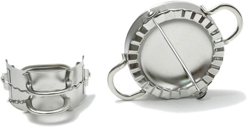 Stainless Steel Dumpling Maker, Pie Gyoza Empanada Press Mold, Ravioli Dumpling Mould Pastry Tools, 1 Set