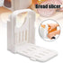 nvaimaay Bread Slicer Toast Cutting Adjustable Roast Loaf Slicer Cutter Foldable Compact Toast Slicing Machine Plastic