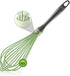 Dishwasher Safe Whisk, Professional Non-Scratch Stainless Steel & Silicone Whisk, 12-Inch, Green
