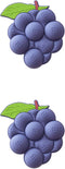 Fruit Magnetic Refrigerator Sticker, Creative Particle Magnetic Sticker, Blueberry, 2 Pcs
