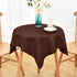 NEWISHER Chocolate Square Tablecloth 36x36 inch, Heavy Duty Polyester Fabric Table Cloth,