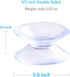 Pawfly 20 Pack Double Sided Suction Cups - 0.8 Inch Clear PVC Plastic for Glass Table Mirror