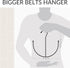 ZEDODIER Belt Hangers, Black Closet Organizer Hook Rack for Belts, Ties, Scarves, Hats