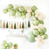 Olive-Green Tan Cream Tassel-Garland Decor - 15-Pack DIY Paper Tassels for Baby Shower Wedding Decor