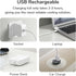 JISULIFE Portable Handheld Fan, USB Rechargeable, 3 Speeds, Personal Fan for Outdoor, Indoor, Travel, Office - Pink