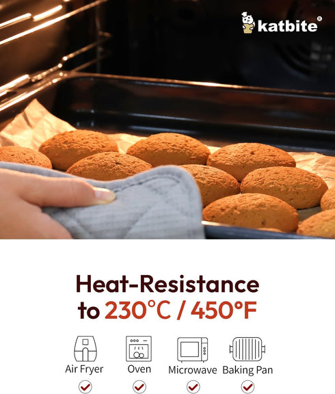 Katbite 16x24 Inch Parchment Paper Sheets, 100Pcs Non-Stick Precut Baking Parchment for Cooking, Grilling, Frying