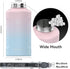Half Gallon Stainless Steel Water Bottle, Insulated with AutoLock Spout, 64 oz Leakproof (Pink-Blue Gradient)