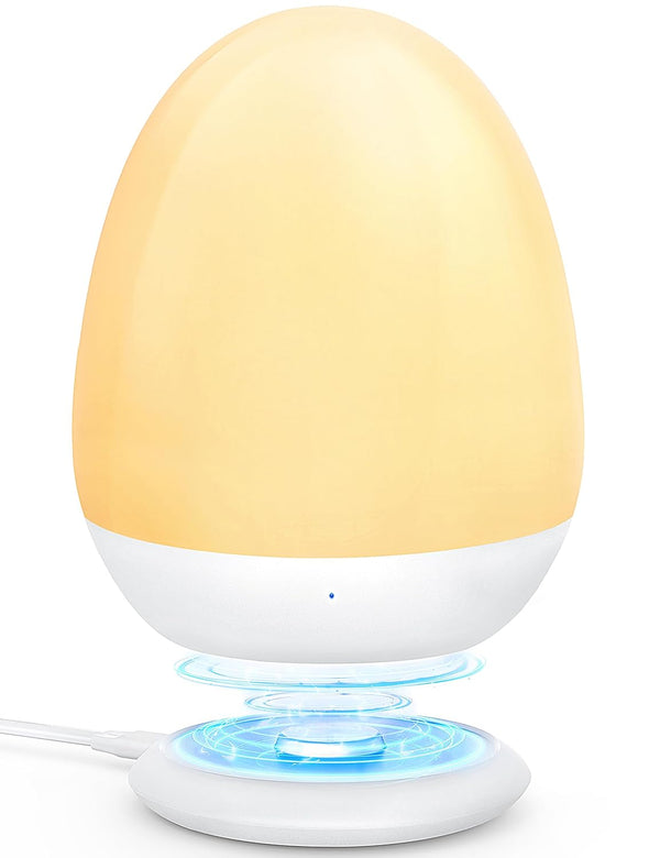 MediAcous Night Lights for Kids Room, Egg Light for Nursery with Stable