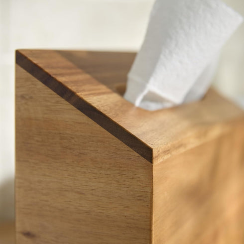 YANGQIHOME Acacia Hand Towel Box Cover Compatible with Kleenex Disposable Paper Hand Towels, Wall Mounted Paper Towel