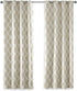 Sun Smart Blakesly Blackout Curtains, 50" x 84", Ikat Print, Thermal Insulated Light Blocking Drape