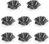 Tosnail 8 Pack Non-stick Tortilla Pan, Taco Shell Maker, Egg Tart Mold