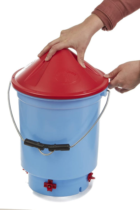 3 Little Giant Deluxe Hen Hydrator | Chicken Waterer | Poultry Water Dispenser | Made in USA | Gallon