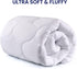 SLEEP ZONE Quilted Fitted Full Size Mattress Pad Cover - Soft Fluffy Pillow Top Bed Topper Deep Pocket 8-21 inch, Full