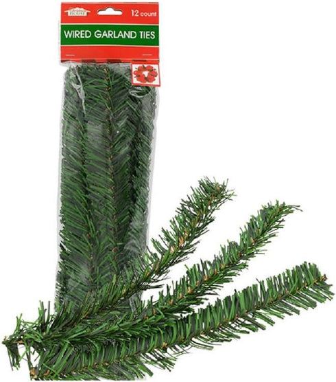 Holiday Garland Flexible Ties – 12 Count Packs