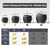 Fabix3D 3D 4.7/6 Inch Plant Pots, Modern Printed Honeycomb Planters for Indoor Plants, Matte Black Decorative Flower