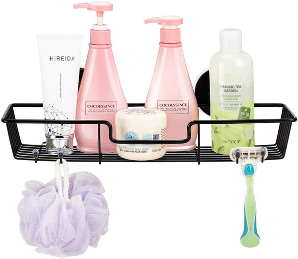 SANNO Suction Cups Shower Caddy, Rustproof Wire Basket Organizer for Kitchen Bathroom Accessories, Stainless Steel,