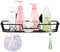 SANNO Suction Cups Shower Caddy, Rustproof Wire Basket Organizer for Kitchen Bathroom Accessories, Stainless Steel,