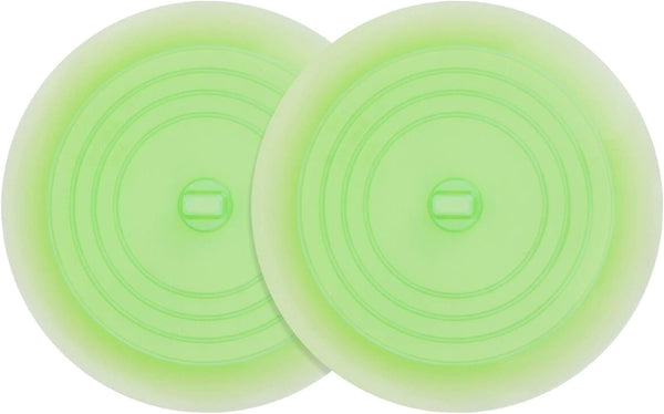 tifanso 6-Inch Silicone Tub Stopper, Recyclable Bathtub Drain Plug Cover for Bathrooms, Laundries, Kitchen (Jelly Green)