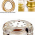 Acrylic Condiment Salt Pepper Chili Powder Shaker - Cruet Bottle with Nine-Hole Cover, Gold & Clear, F5xH9.4cm