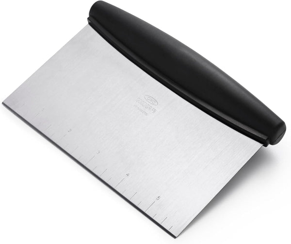 OXO Good Grips Stainless Steel Multi-Purpose Scraper & Chopper, Dough Cutter for