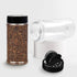 RoyalHouse 6 Pack 16 Oz Plastic Spice Jars, Clear with Black Cap, BPA Free, Made in USA
