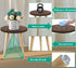 Tuohours 14IN Tall Plant Stand Holder for Indoor Planters, Mid Century Small Round Wood Table for Living Room Corner