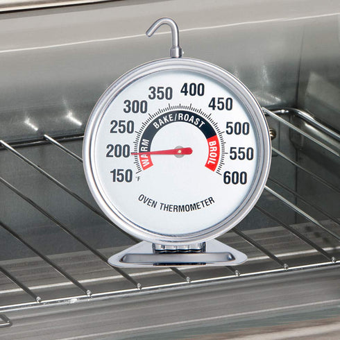 Large 3 Inch Dial Oven Thermometer 150?-600? Stainless Steel for Gas & Electric Oven, Grill Cooking, Accurate Reading